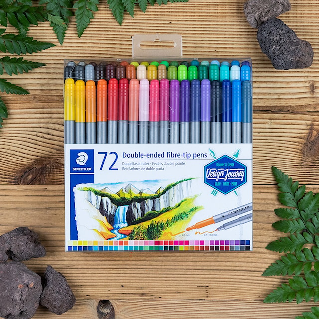 Design Journey Dobbel Fiberpenn 72 stk Staedtler
