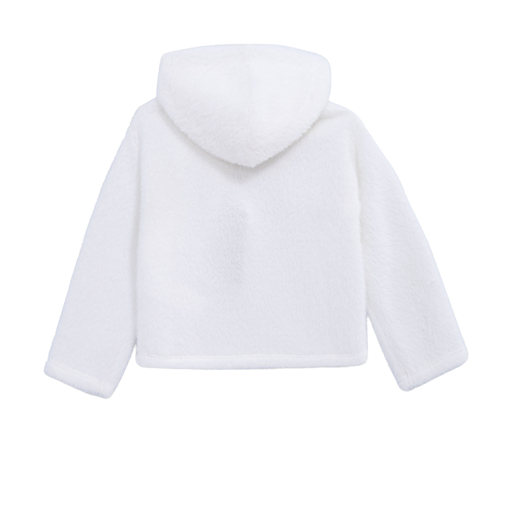 Sweat à capuche en maille | Blanc