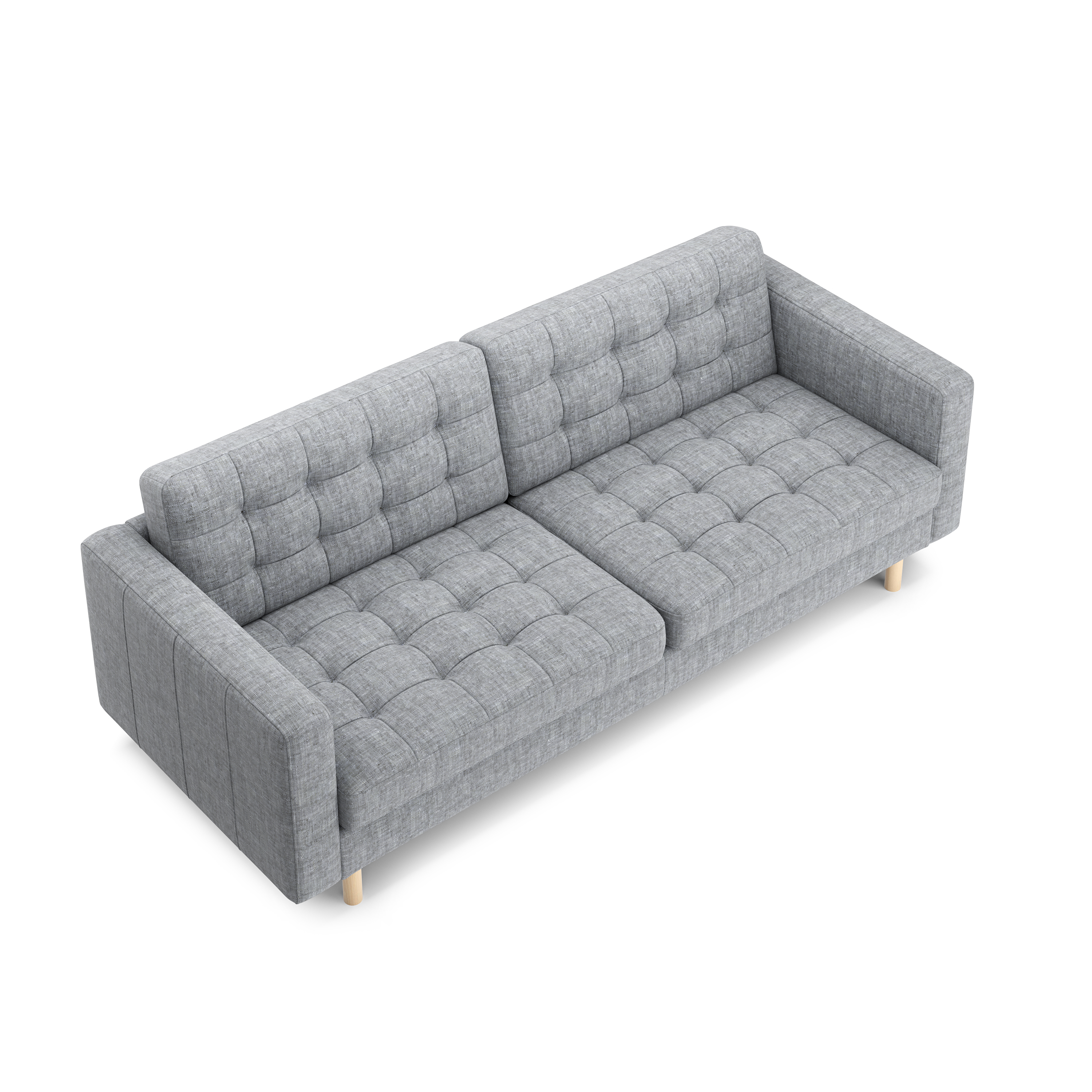 Sofa ALISHA 3-Sitzer grau