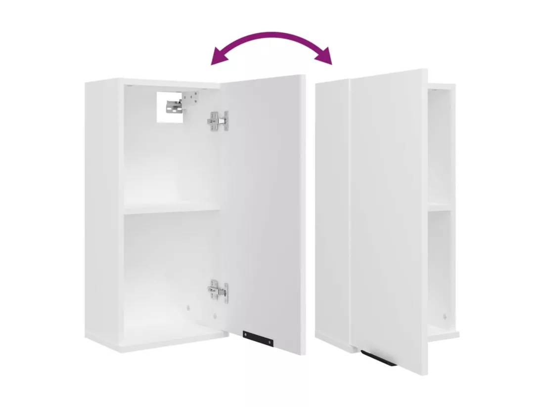 Armoire de salle de bain murale Blanc 32x20x67 cm