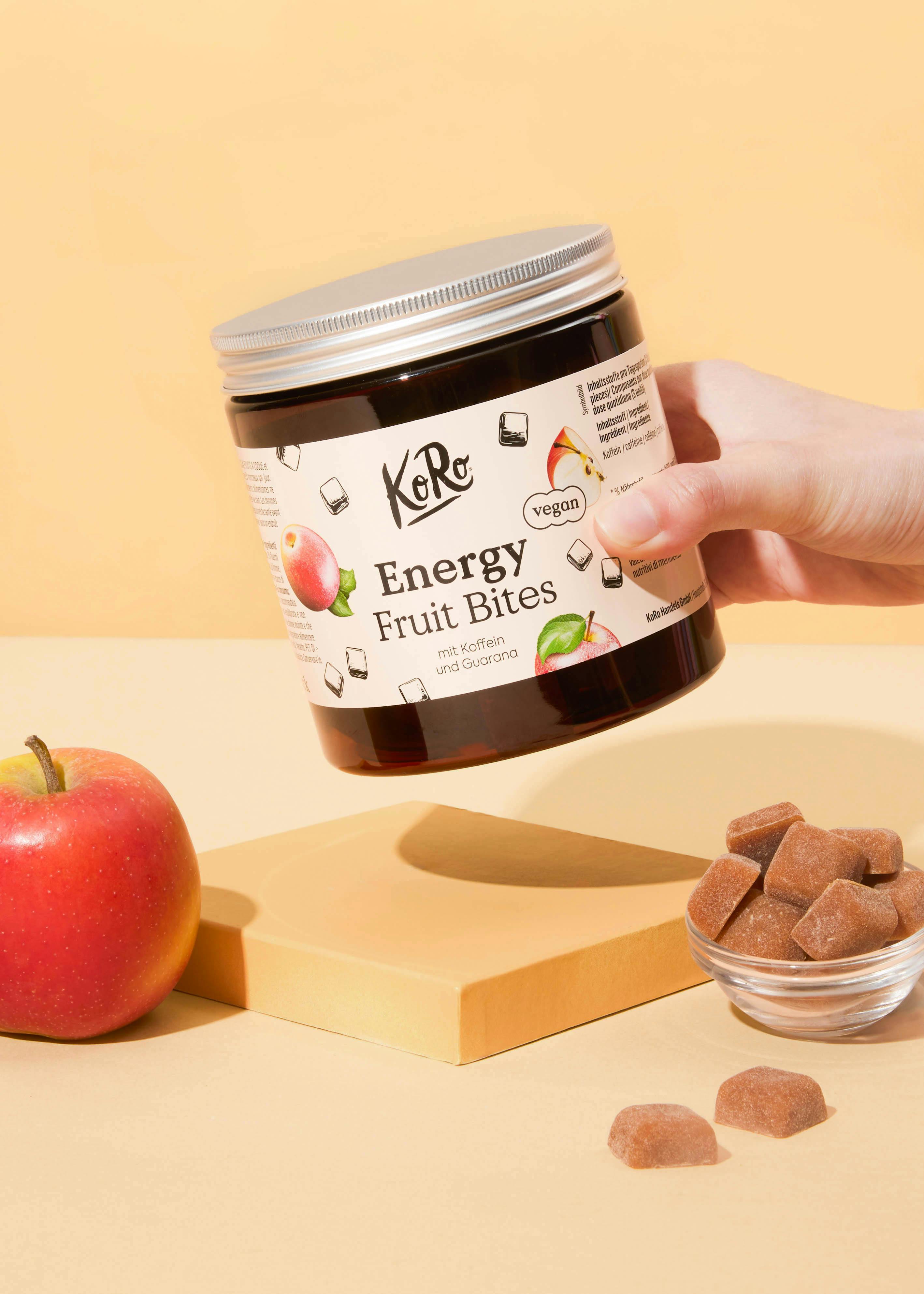 Energy Fruit Bites mit Koffein und Guarana 120 Stück