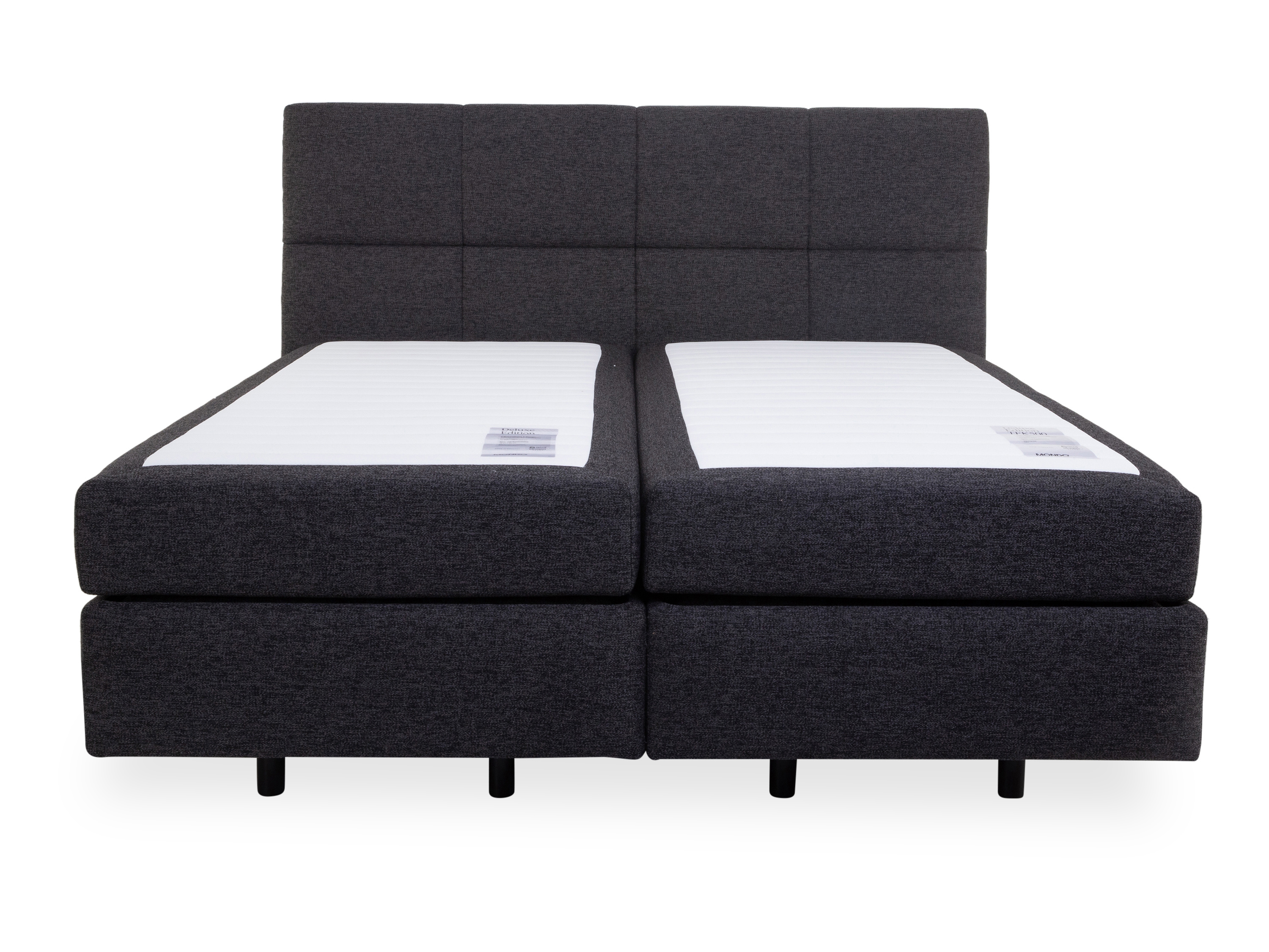 Boxspringbett MONDO DELUXE 160X200 H2\/H2 anthrazit