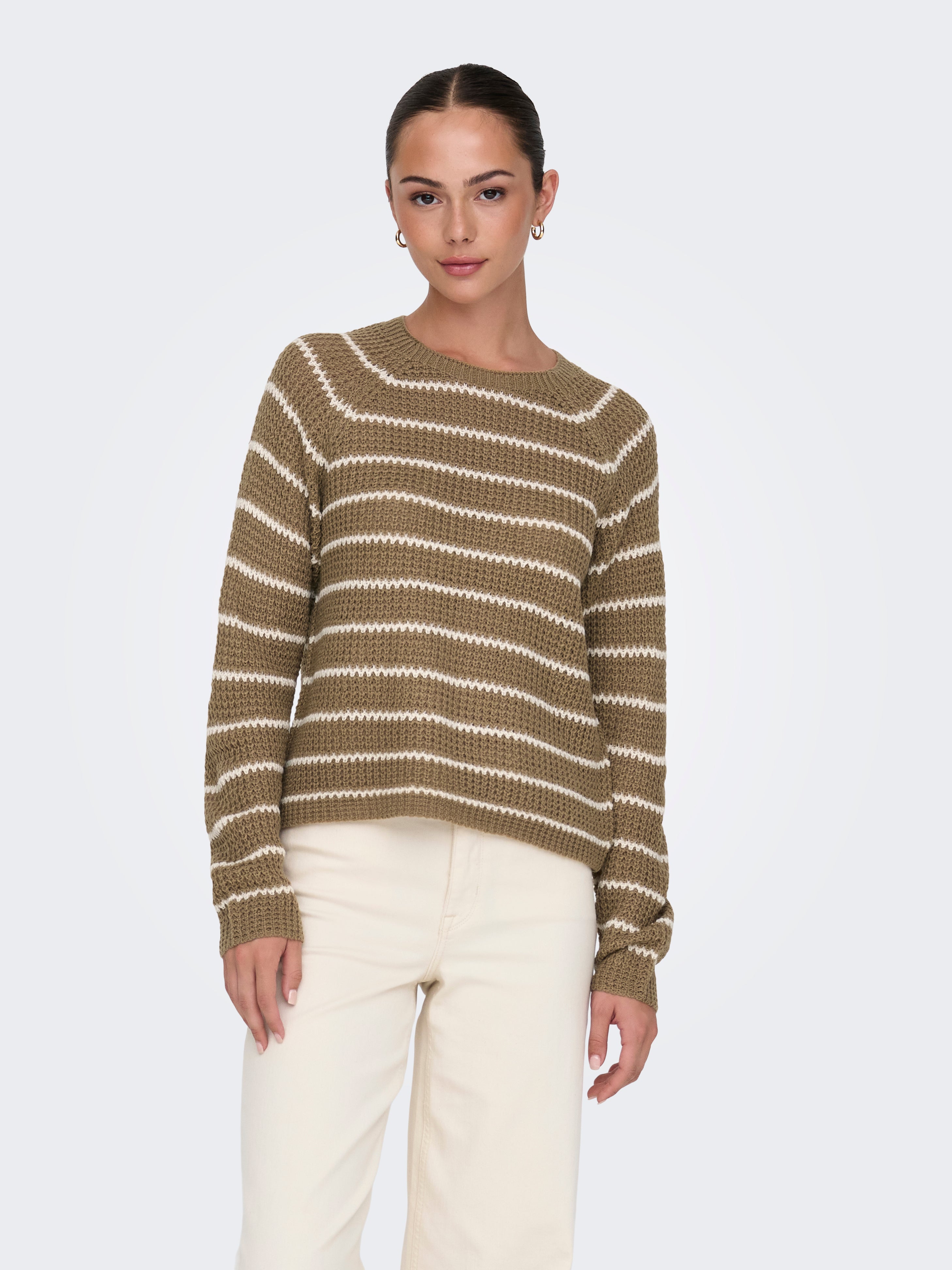 JDYELLEN Strickpullover Malt Ball