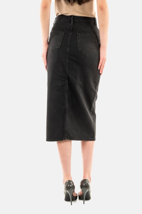 Jupe only bianca washed black
