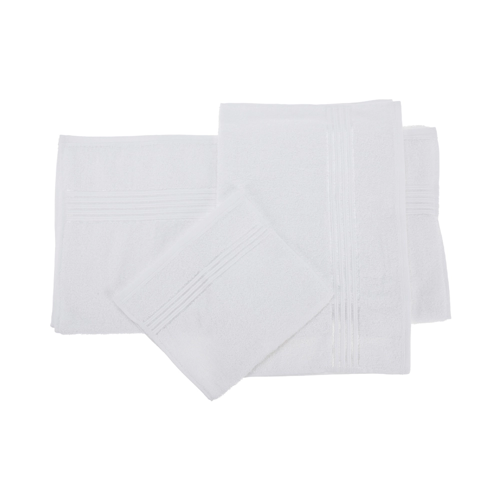 FS-STAR Handtuch 3er Set in verschiedenen Grössen weiss