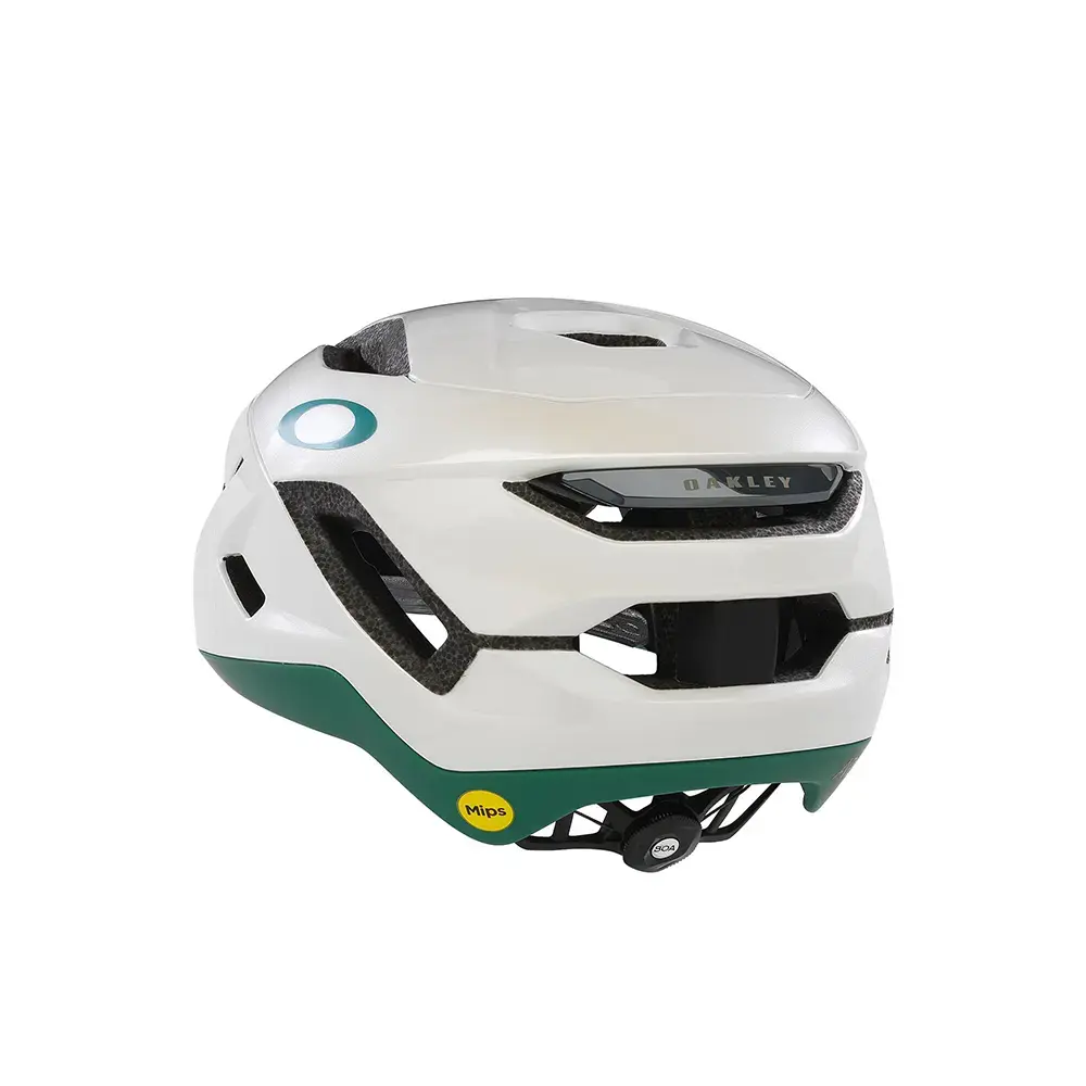 Oakley ARO5 Race EU Fietshelm Mat Wit/Groen/Blauw