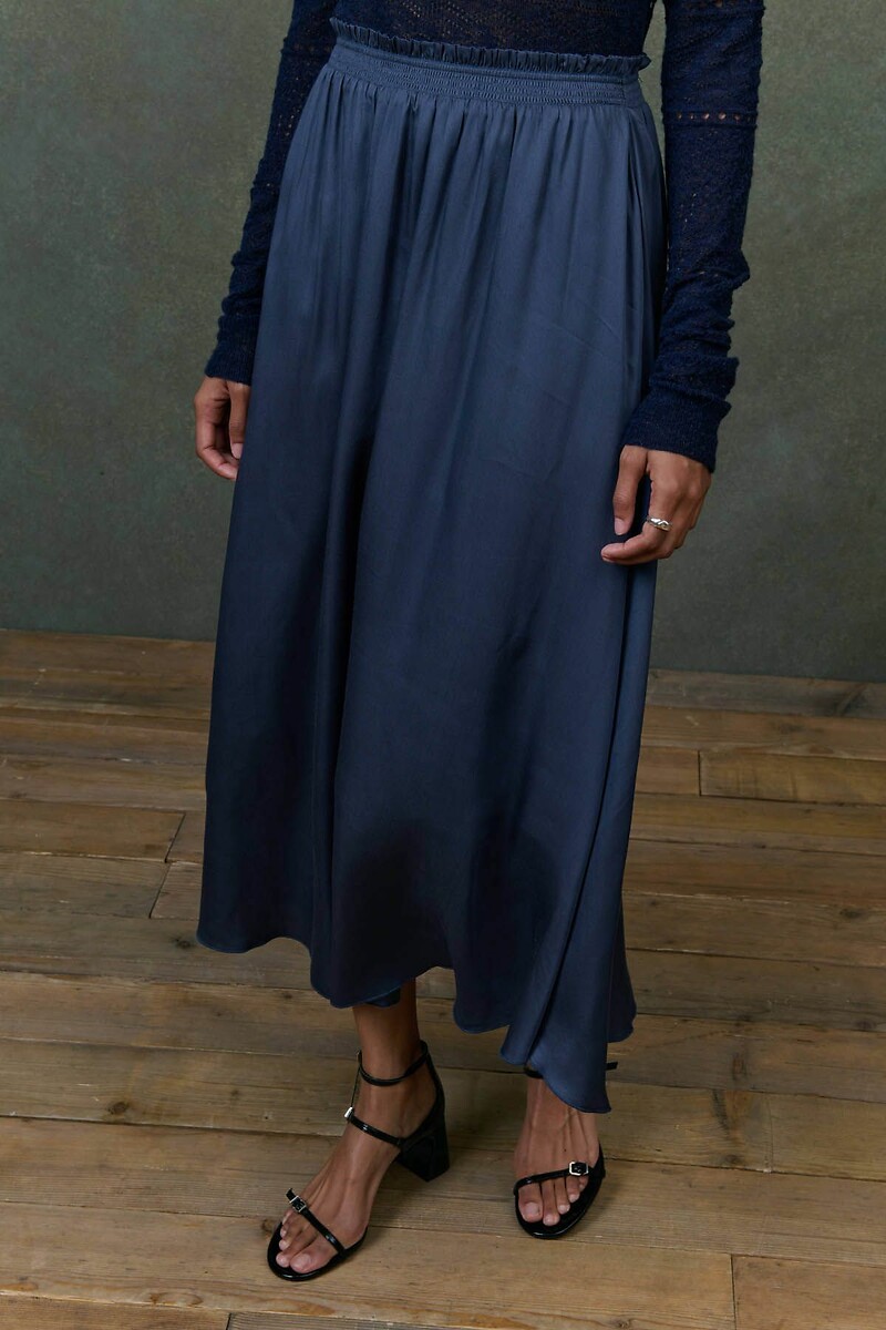 LOUISE MISHA<br>Saia midi com estampa de bandeiras, IRIELLE