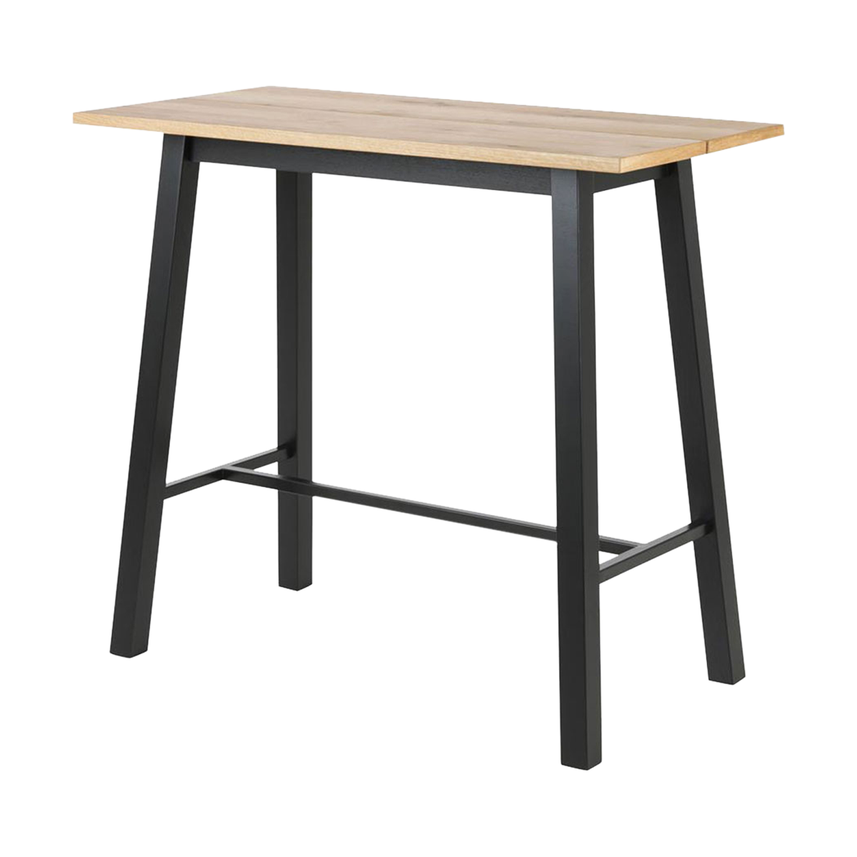 Houten bartafel Hidde - zwarte poten Naturel