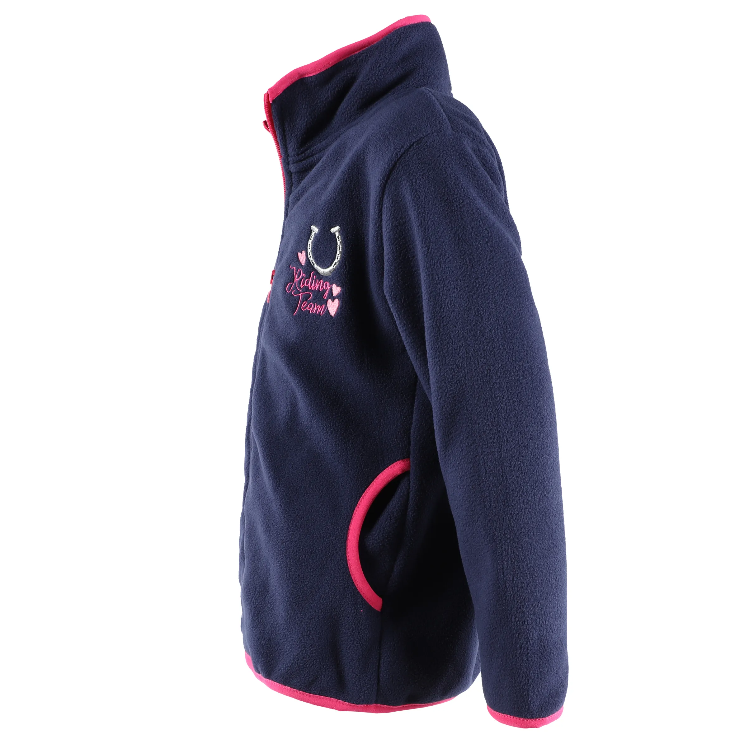 Kinder Fleecejacke mit Stickerei-Applikation
