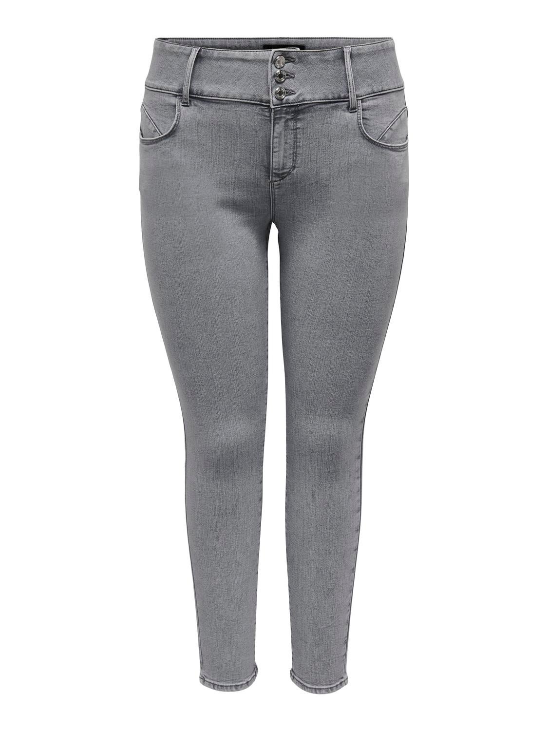 CARANNA Mittlere Taille Skinny Fit Jeans Medium Grey Denim