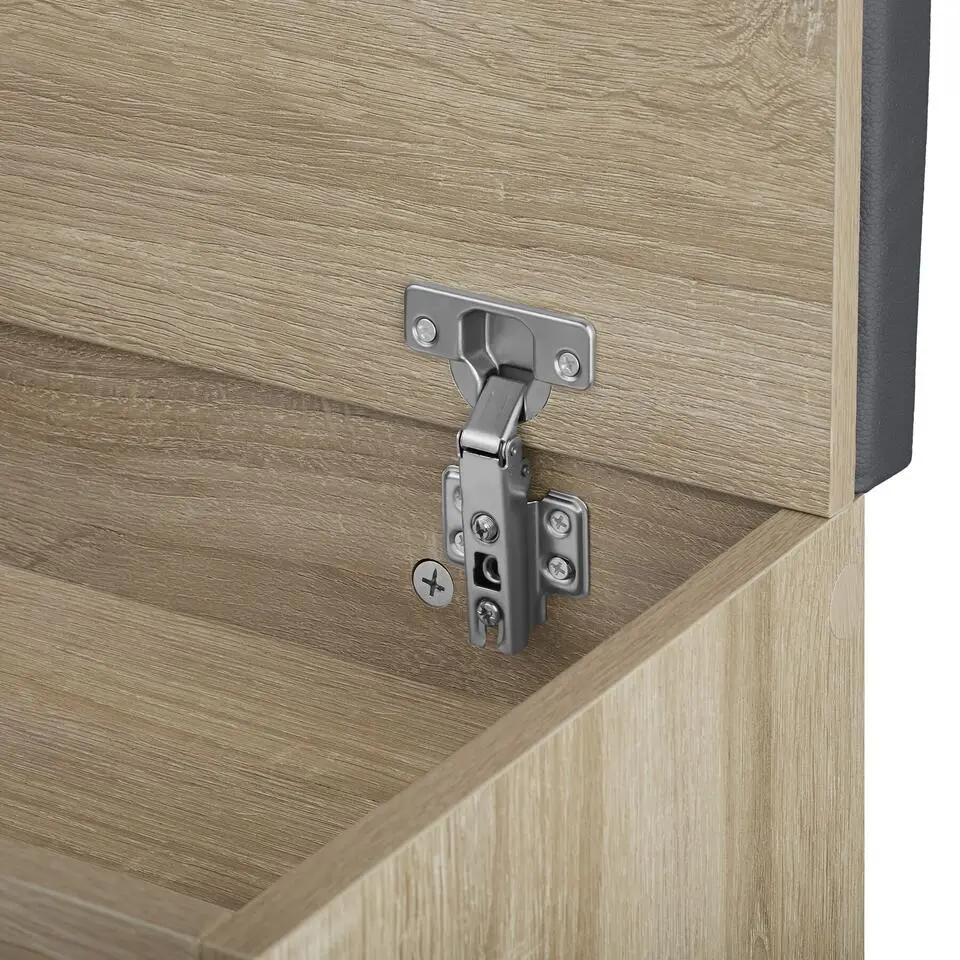 tectake Schoenenkast Natalya met zitkussen 104x30x49cm