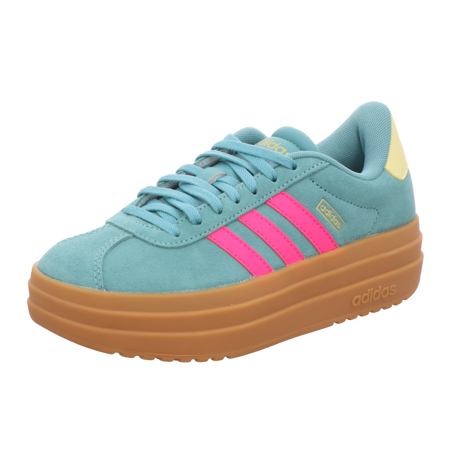 adidas Damen-Sneaker VL COURT BOLD Petrol-Grün-Pink