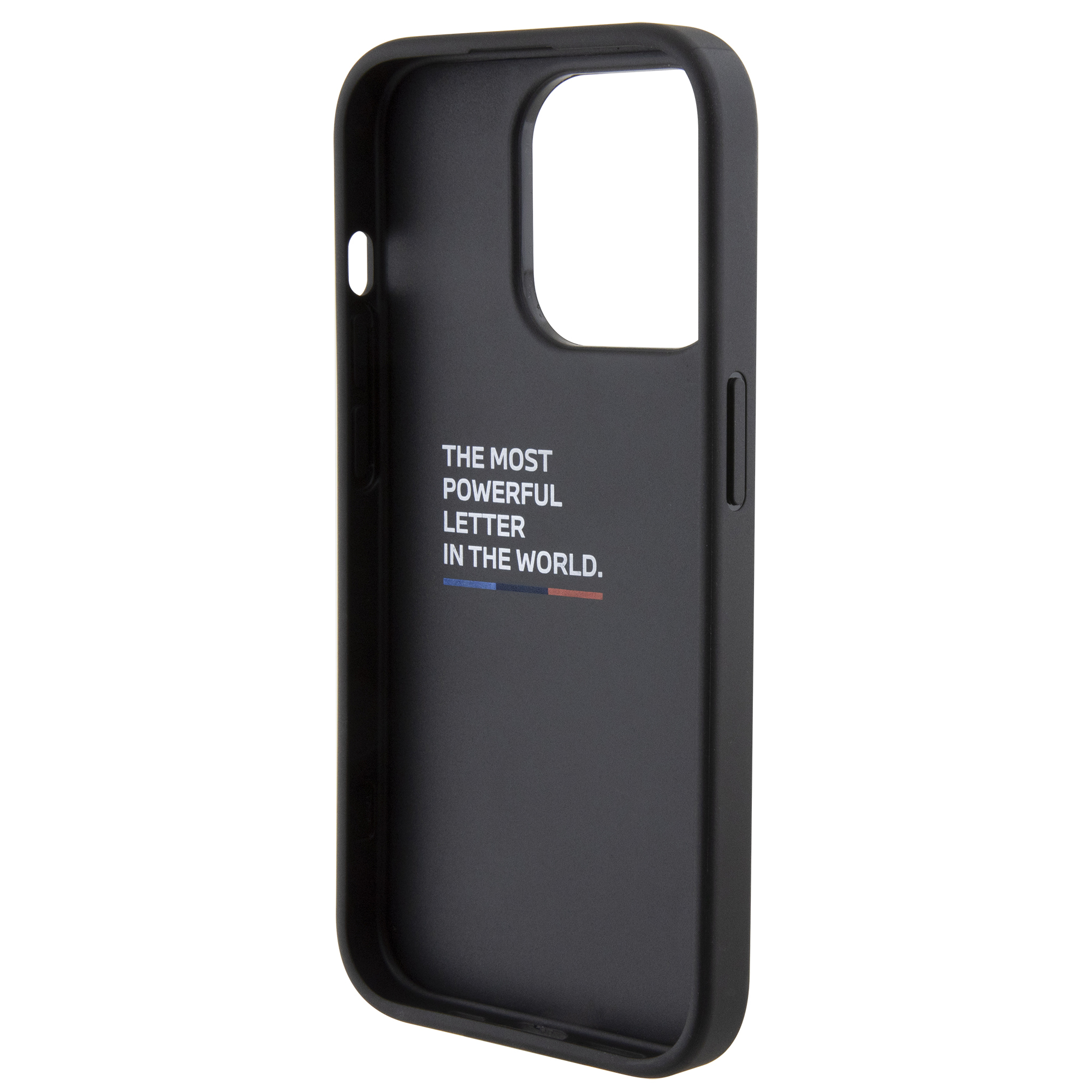 iPhone 15 Pro Leder Hardcase Hülle Quilted Tricolor (BMHCP15L22PVTK) - Schwarz