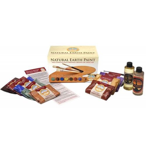 Natural earth paint - natuurlijke olieverf complete startset