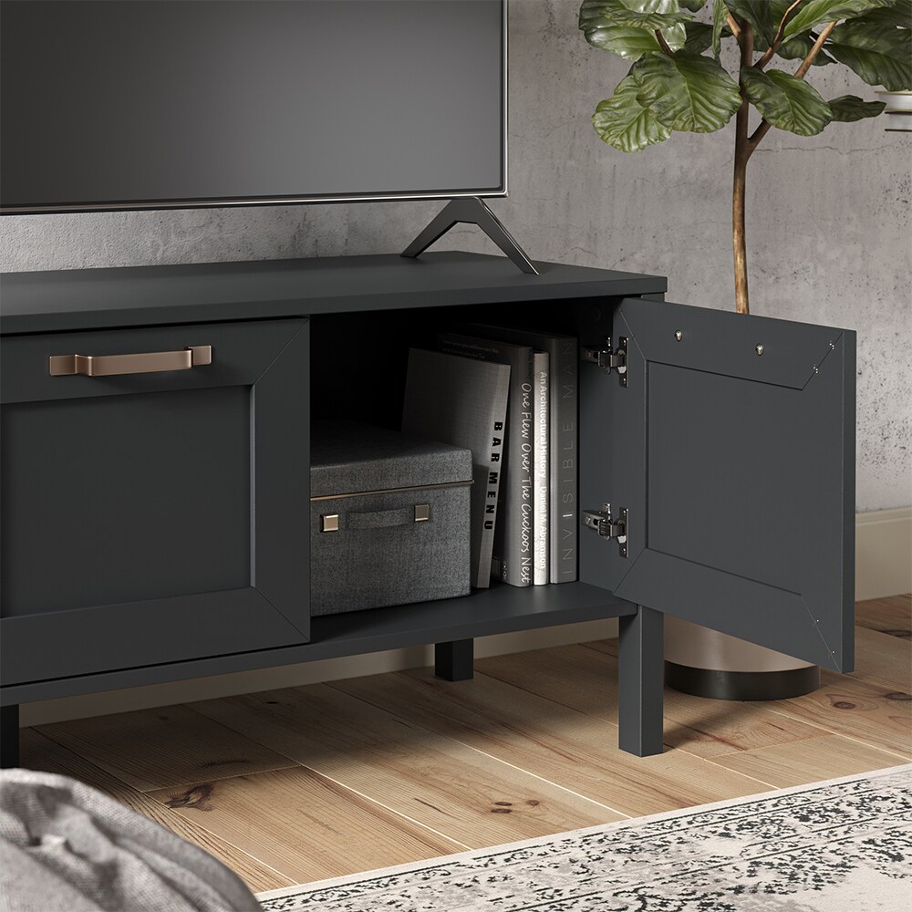 Vicco Lowboard Fernsehschrank TV-Schrank Ewan Anthrazit 120 cm Fernsehtisch Tür