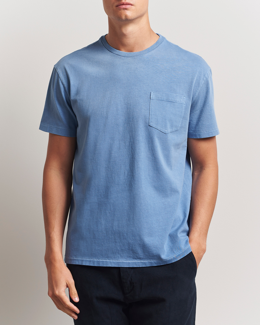 Polo Ralph Lauren Washed Classic Fit Pocket Tee Campus Blue