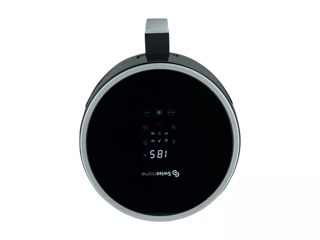 Friteuse à air 2,5L 1200W avec affichage numérique et température réglable 80-200ºC SwissHome