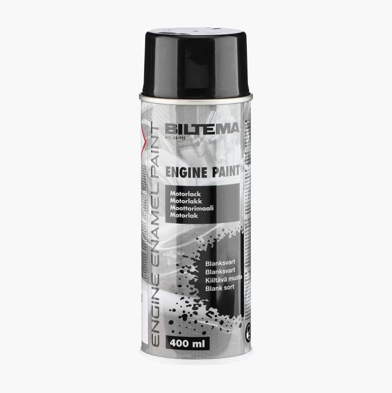 Motorlakk, blanksvart, 400 ml