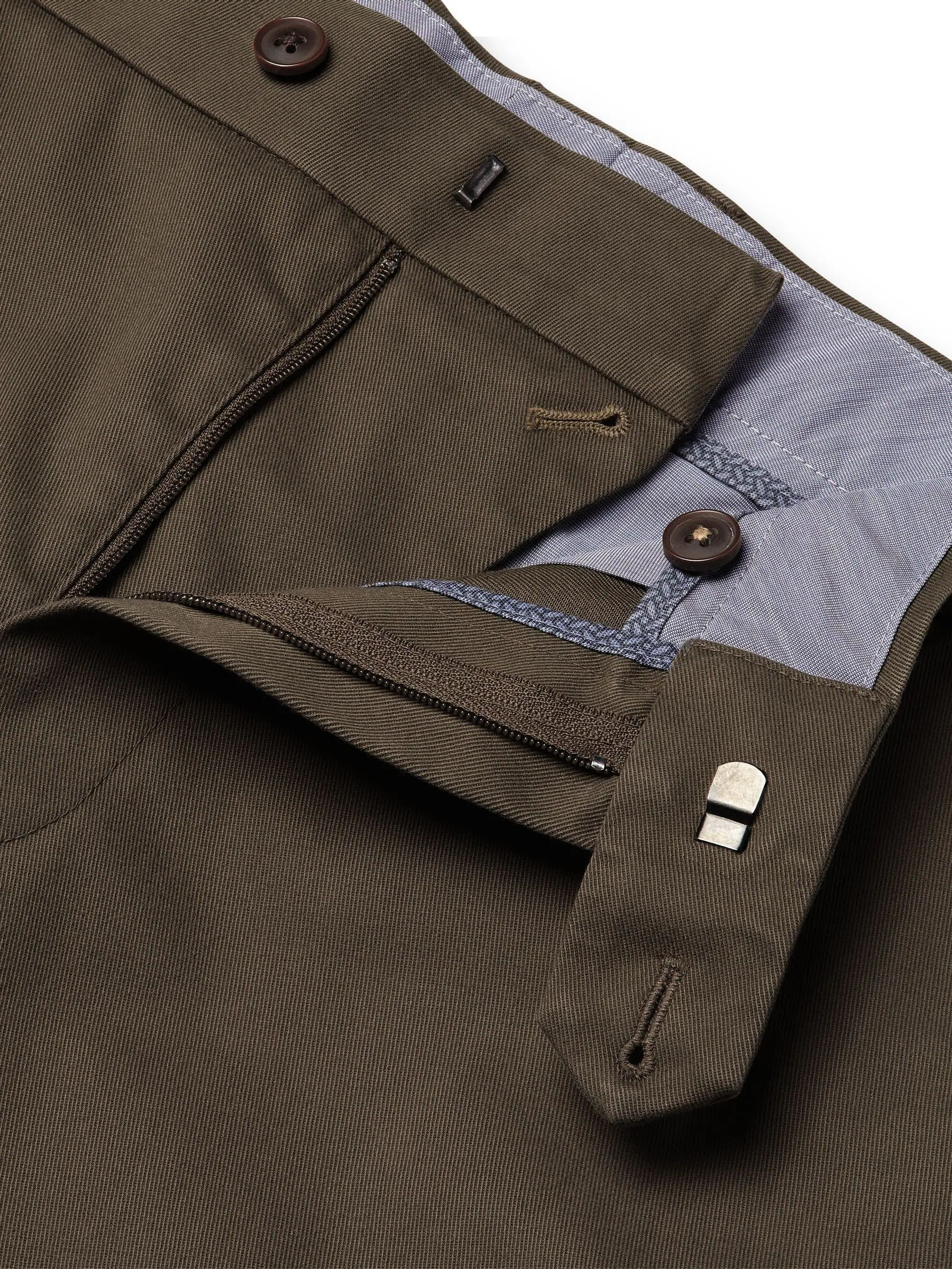 Bruin - Charles Tyrwhitt - Ultimate strijkvrije French chino met klassieke pasvorm