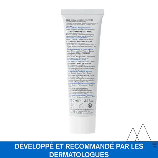 Creme Protetor Uriage Cold Cream para Pele Seca e Sensível 100ml