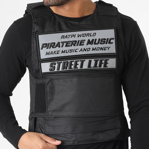 Gilet Ratpi World Réfléchissant Noir