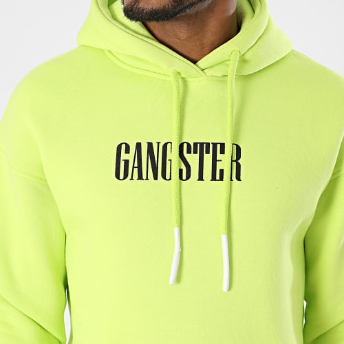 Sweat Capuche Jaune Vif