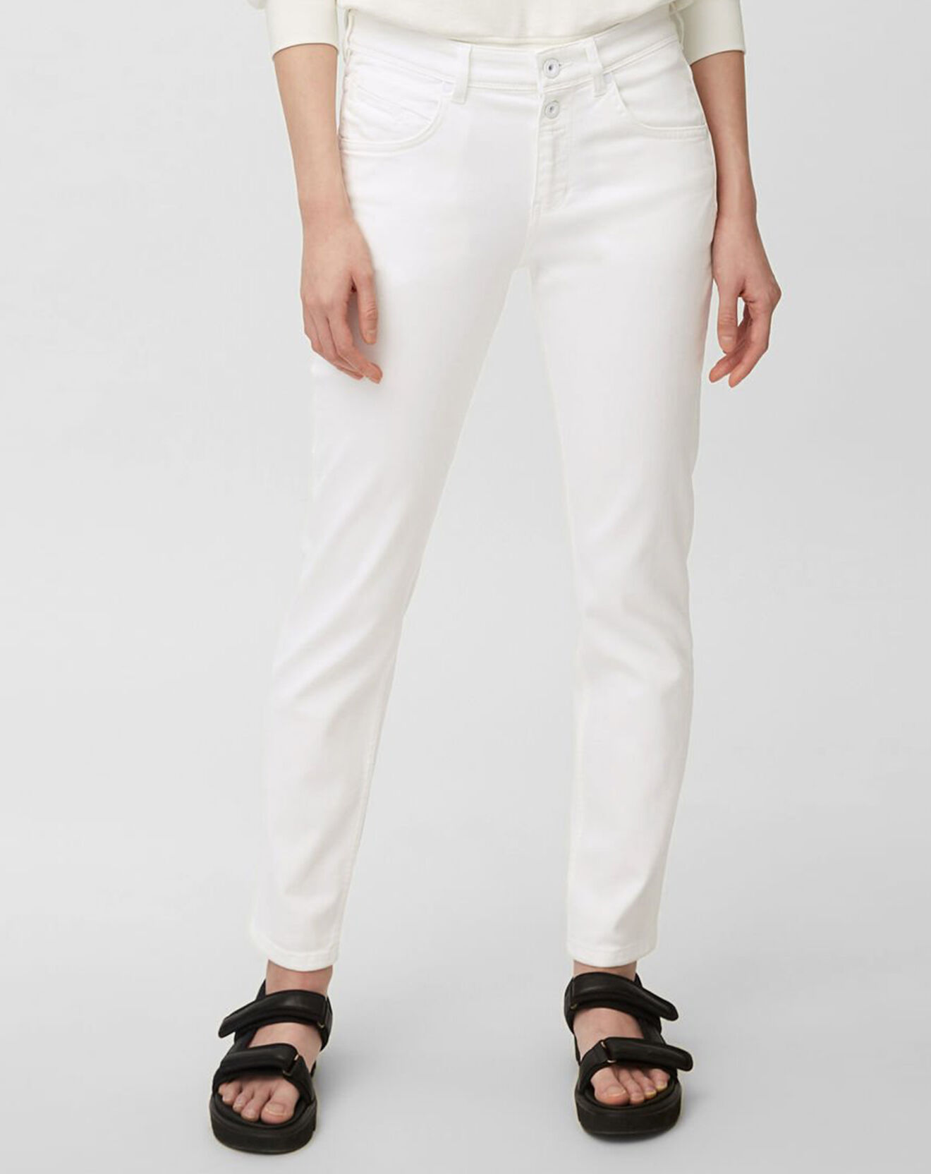 Marc O'Polo Jean boyfriend blanc