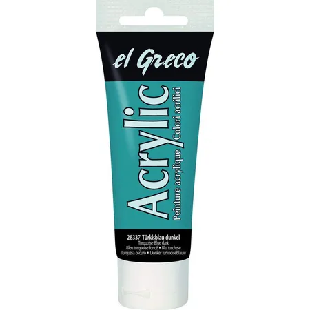 KREUL el Greco Acrylic Türkisblau dunkel 75 ml Tube