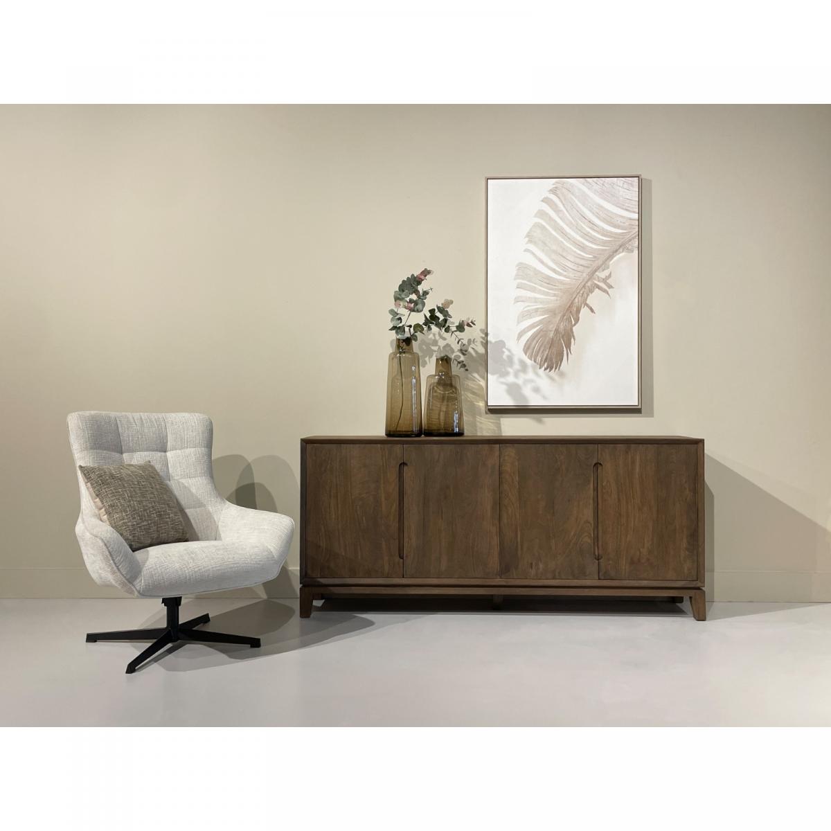 Livingfurn - Cortez dressoir 190cm - donkerbruin