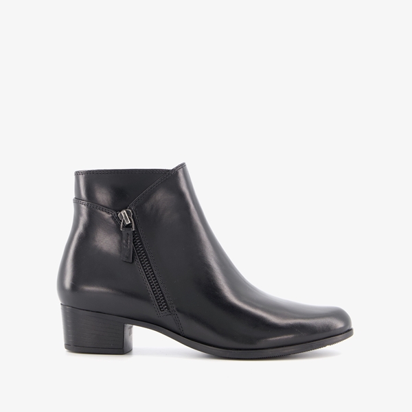 Hush Puppies leren dames enkellaarsjes met hak