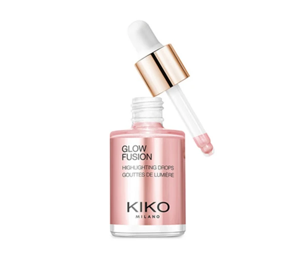 KIKO MILANO Glow Fusion Highlighting Drops Fluid Highlighters01 Platinum Rose