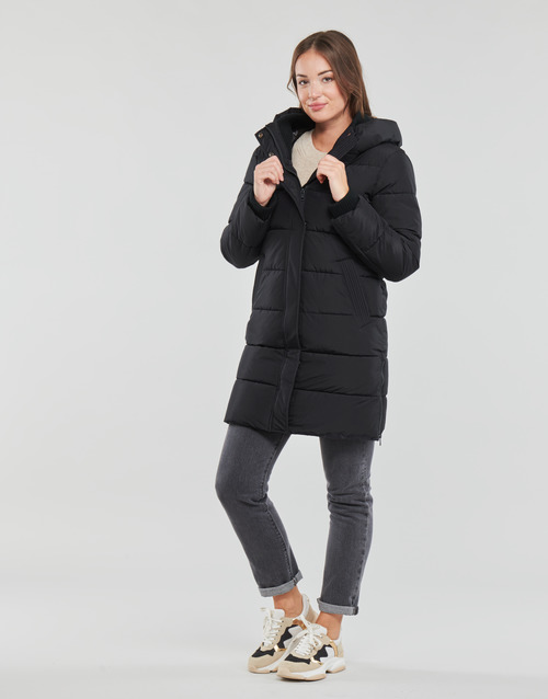 Esprit - RCS LL RIB COAT - BLACK