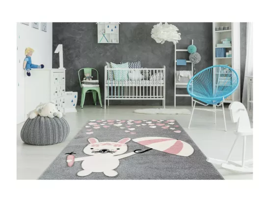 Tapis de Chambre Enfant Lapin 