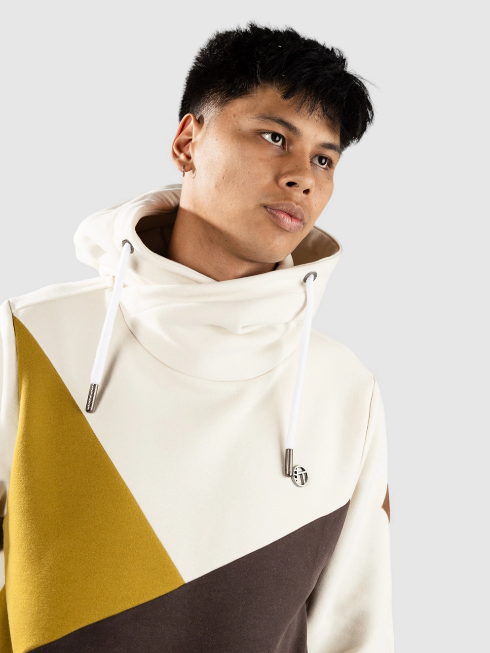 Kazane Andreas Hoodie birch ecru olive
