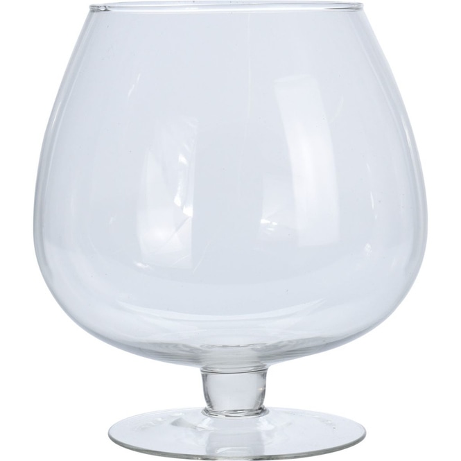 Vase - aus Glas - Cognacmodell - ca. 18 cm x 21 cm