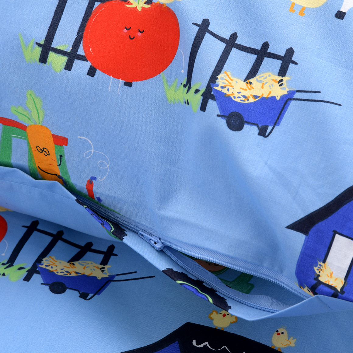 Topolino Renforcé Kinder Bettwäsche 135x200 cm hellblau