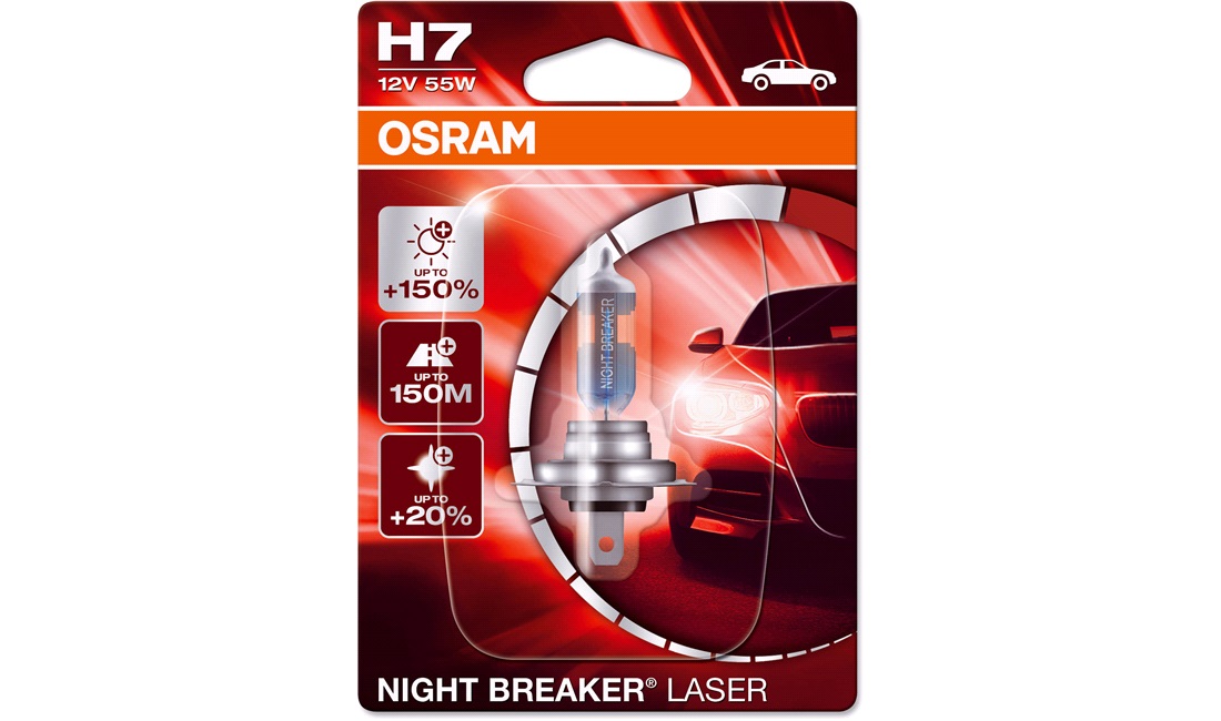 Pære H7 Night Breaker Laser - Osram