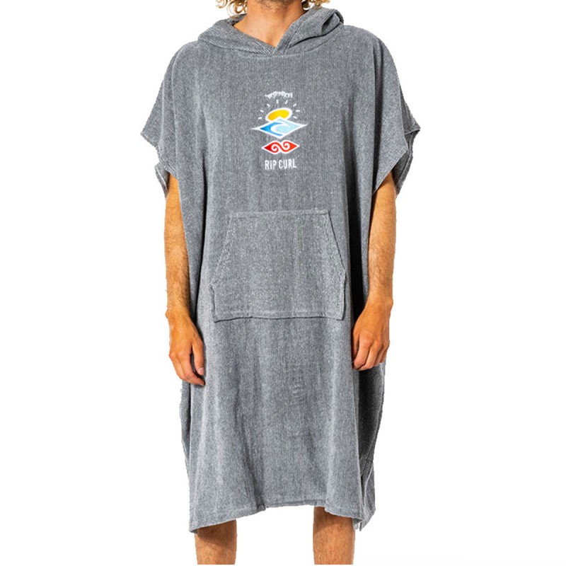 Rip Curl Poncho Wet As Hooded Towel Grey - The Corner Shop