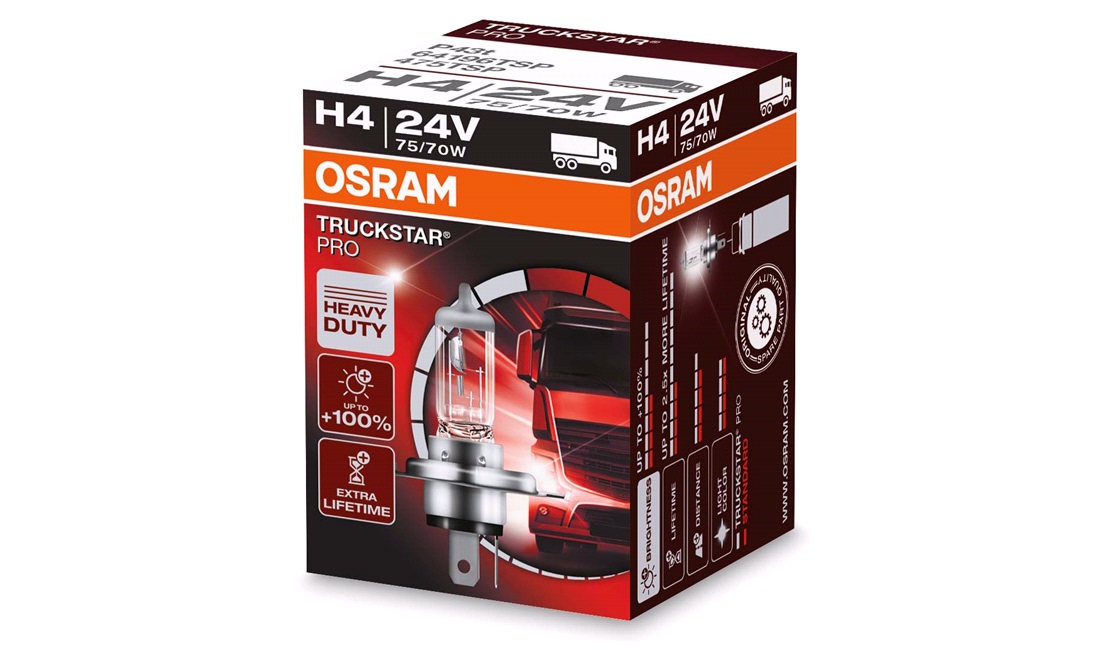 Pære H4 Truckstar Pro 24V - Osram