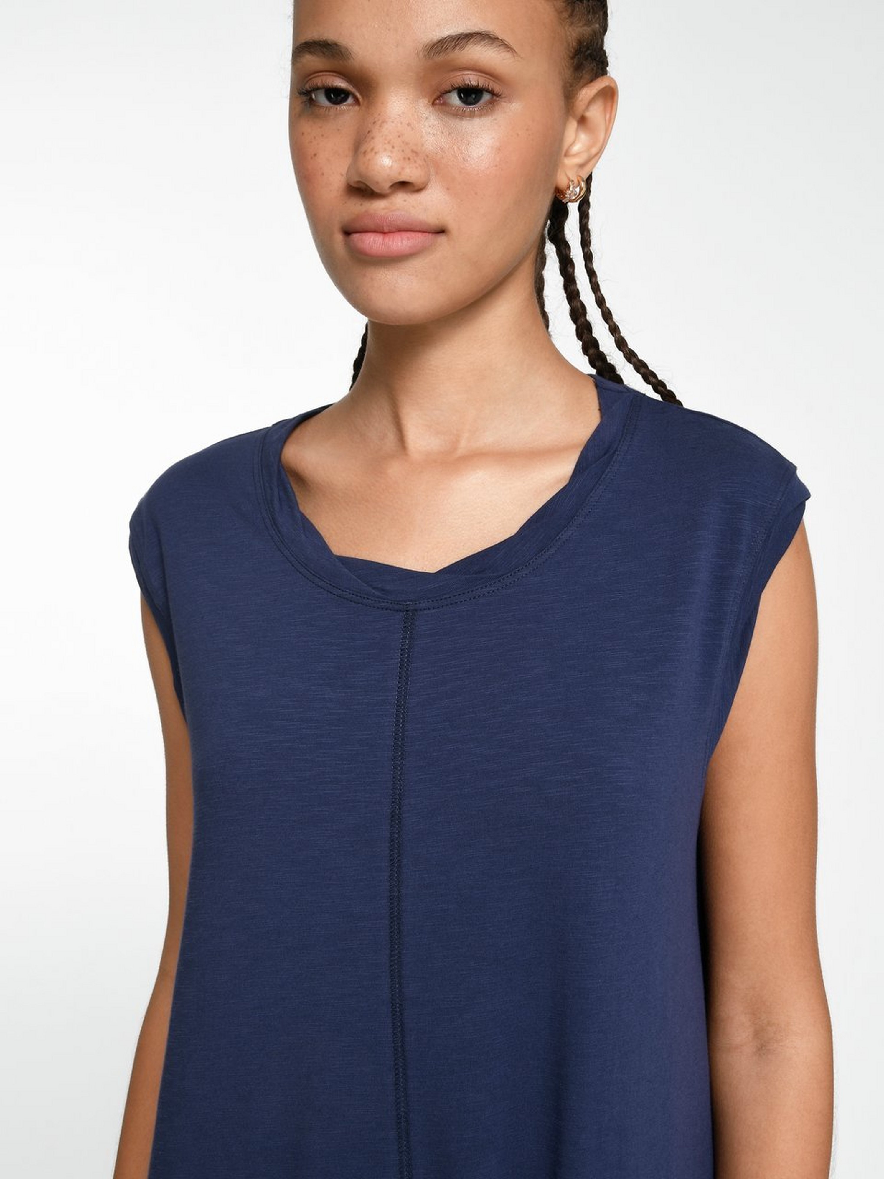 Ärmelloses Jersey-Kleid