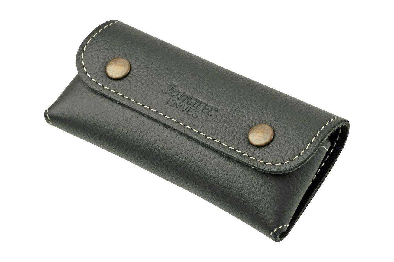 LionSteel 900FD01 PL etui groot, zwart leer