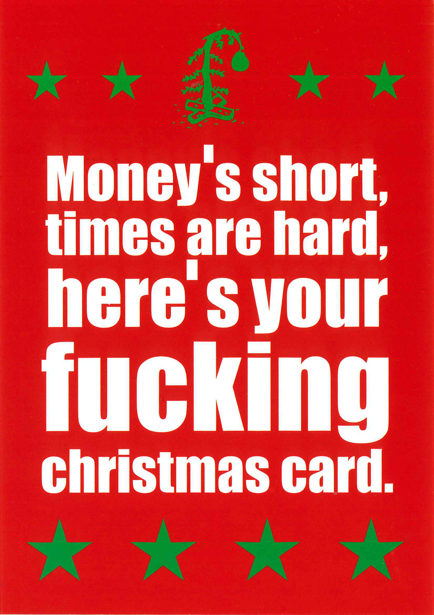 Postkarte 'Fucking Christmas' günstig bestellen