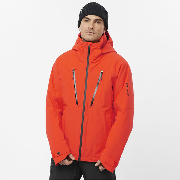 Veste de ski SALOMON BRILLIANT JACKET CHERRY TOMATO