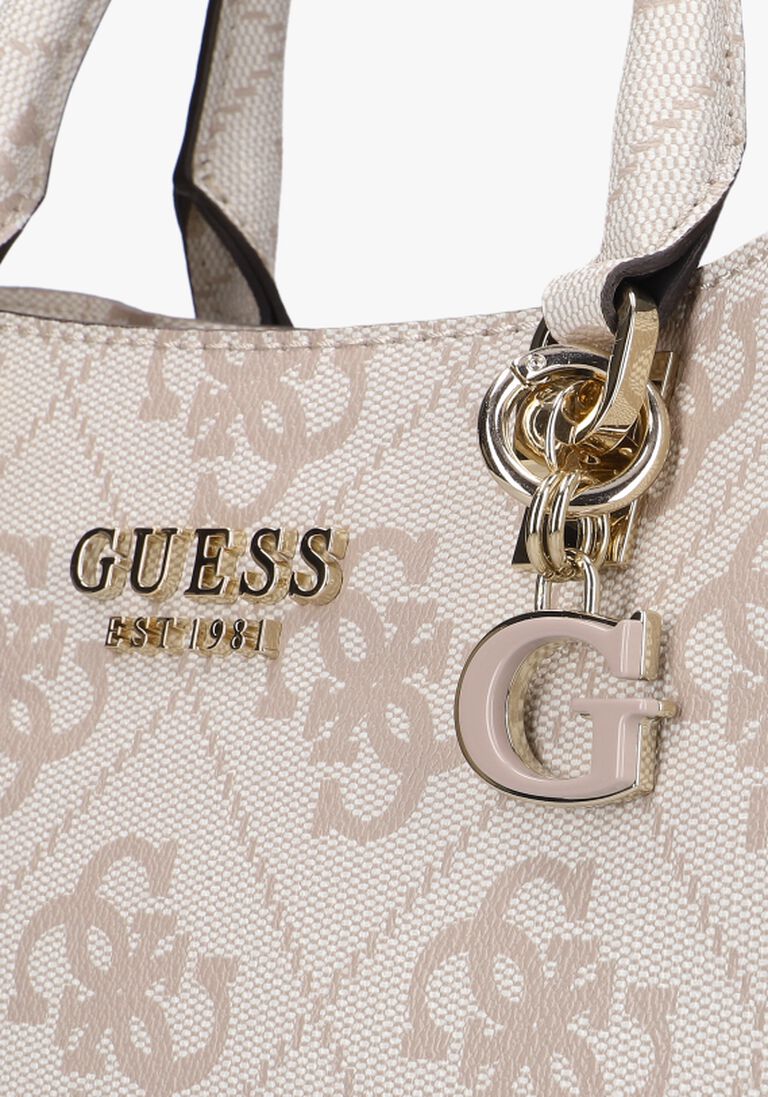 GUESS witte guess schoudertas eliette logo girlfriend satchel