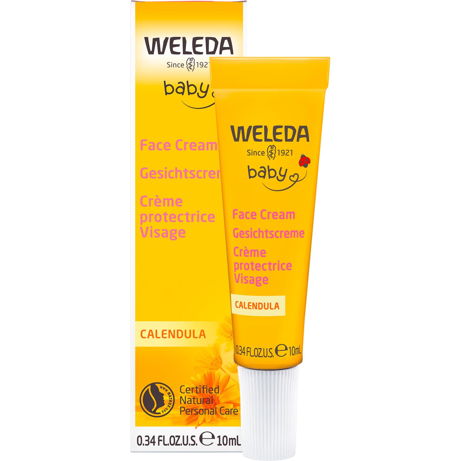 Weleda Baby Gesichtscreme Calendula - pflegt & schützt empfindliche Babyhaut, spendet Feuchtigkeit
