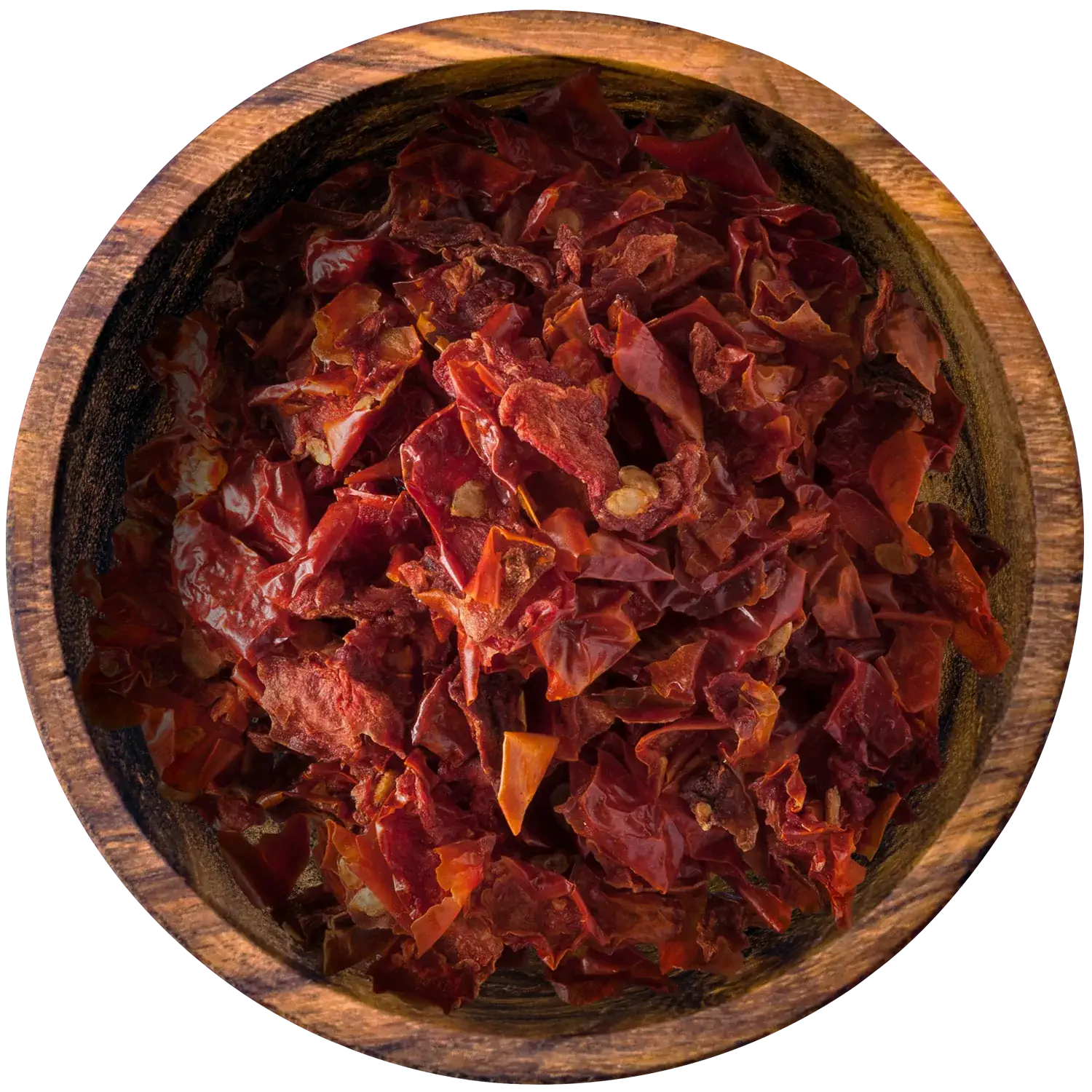 Tomatenflocken, geschnitten, im Glas