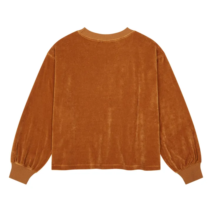 SMALLABLE BASICS Sweat Velours Femme Coton Bio | Noisette