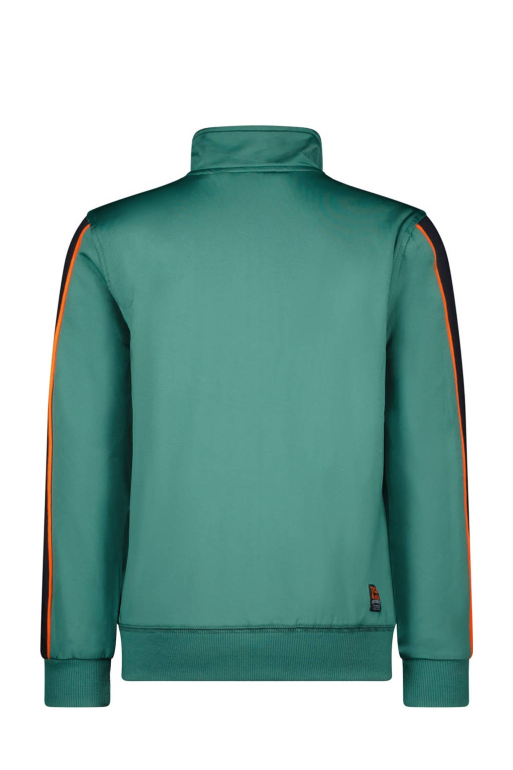 TYGO & vito sweatvest Vigo zeegroen/zwart/oranje