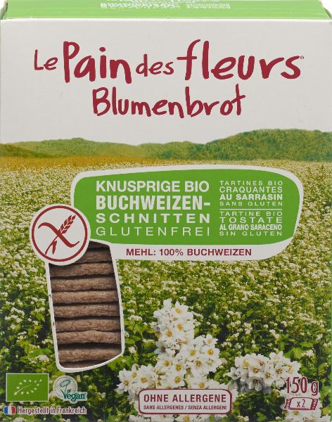 LE PAIN DES FLEURS Knusprige Schnitten<br>150 g, Buchweizen Bio glutenfrei