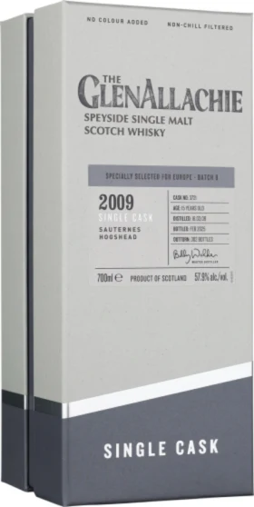 GLENALLACHIE 15 YEARS 2009 SAUTERNES 70CL